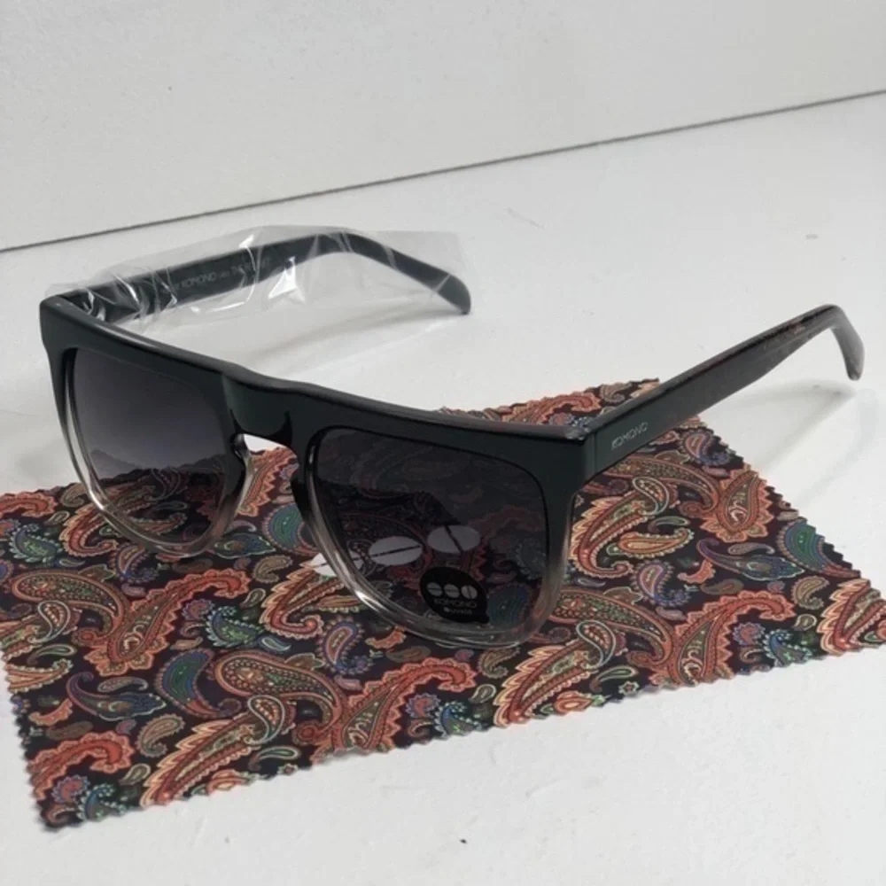 KOMONO Bennet Paisley Sunglasses NEW black gray